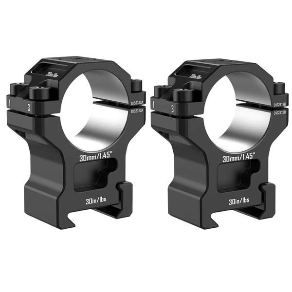 Кільця Discovery Optics 7075 30 мм High на Weaver/Picatinny. ВН &ndash; 22 мм Z7.2.23.036 фото