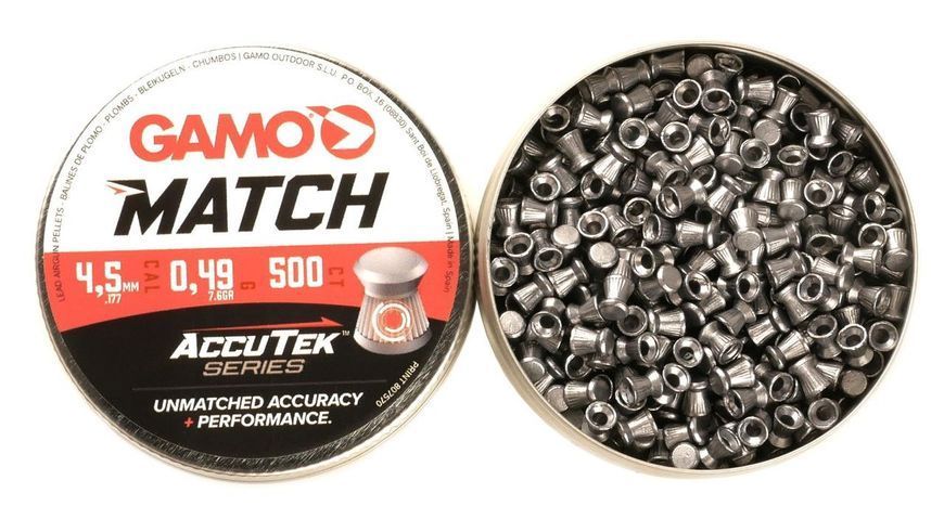 Пули Gamo Match AccuTek (0.49г, 4.5мм, 500шт) 260417745 фото