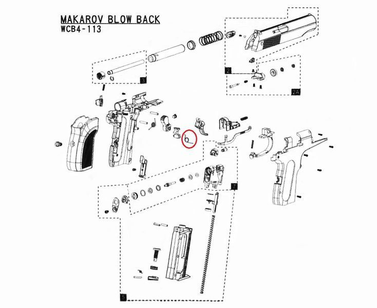 Пружина тяги курка Umarex PM ULTRA, WinGun Blowback Makarov, Borner PM49 Blowback, Makar ZBROIA Blowback 2564201964 фото