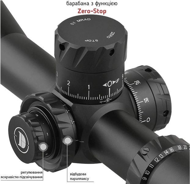 Оптический прицел Discovery Optics HD GEN2 4-24x50 SFIR FFP Zero-Stop 34 мм, подсветка Z14.6.31.094 фото