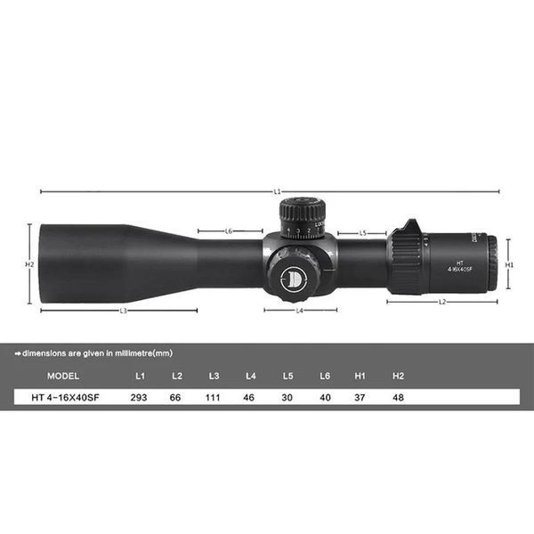 Оптический прицел Discovery Optics HT 4-16X40SF FFP (30 мм, без подсветки) Z14.6.31.103 фото