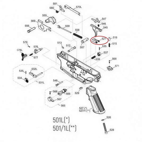 Пружина спускового гачка для FN SCAR-L Light SprTrigSCARL фото