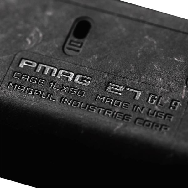 Магазин Magpul PMAG&reg; 27 GL9&reg; &ndash; GLOCK 9x19 Чорний MAG662-BLK фото