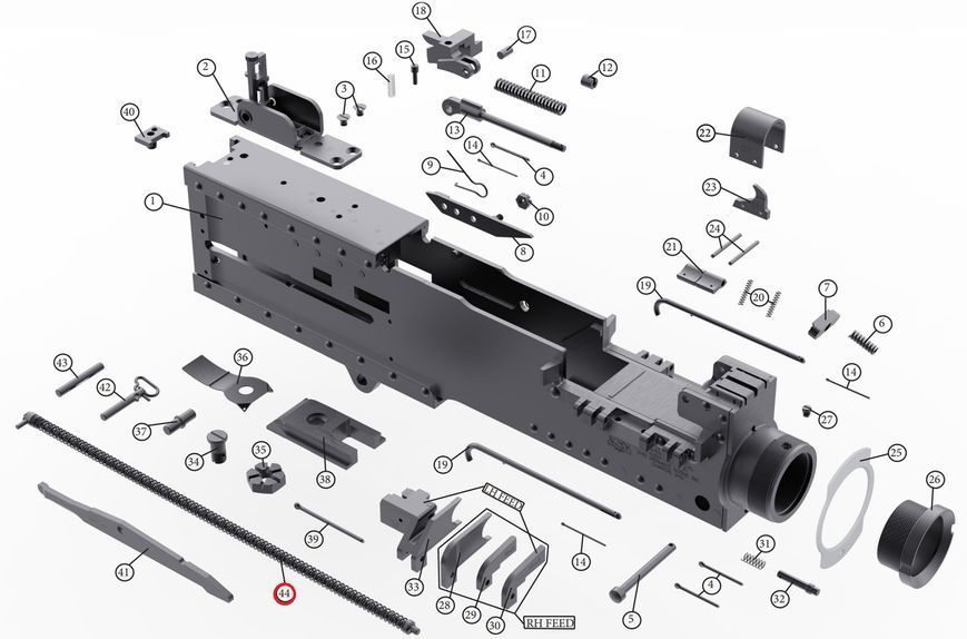 Возвратна пружина (комплект) Browning M2 (OOW50BMG) 2297187683 фото