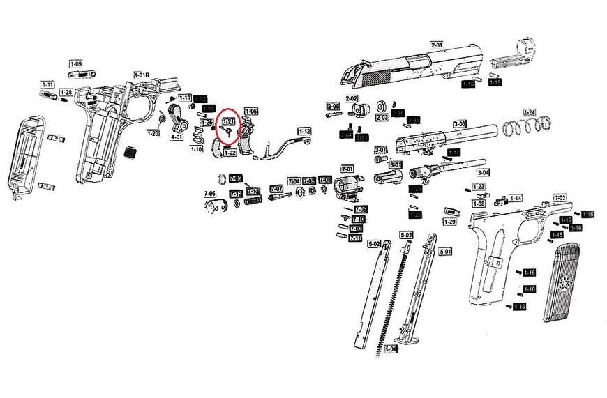 Пружина спускового гачка Borner TT, Crosman C-TT, Gletcher TT 1261823966 фото