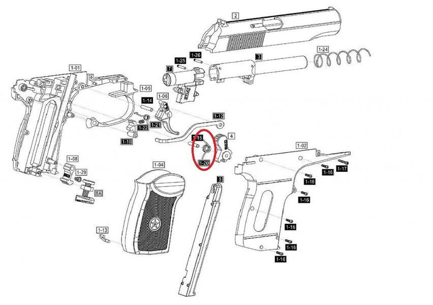 Пружина курка Crosman C-TT, Gletcher TT, Makarov Umarex 1261836932 фото
