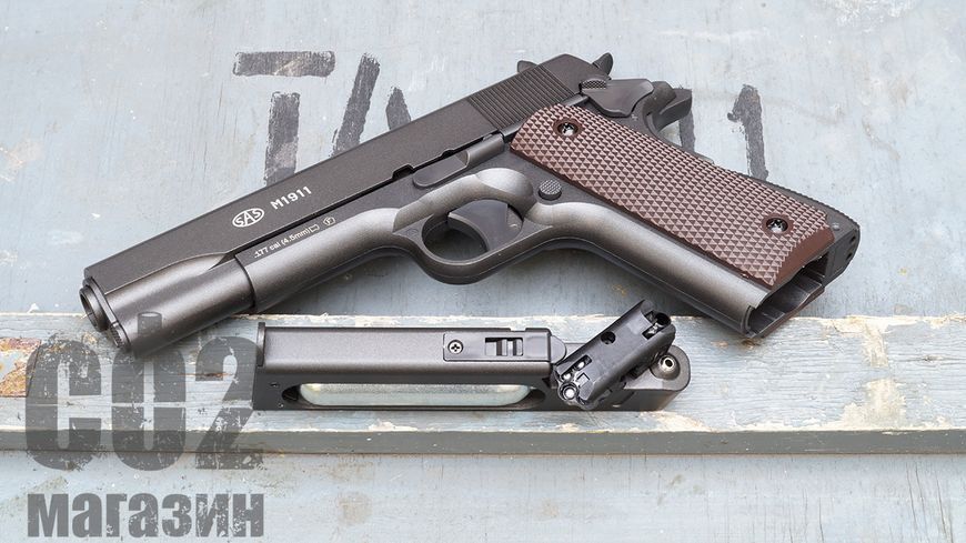 Пистолет пневматический SAS M1911 Pellet 1216765670 фото