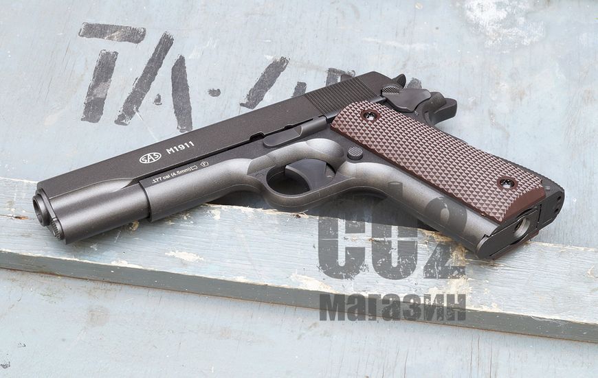 Пистолет пневматический SAS M1911 Pellet 1216765670 фото