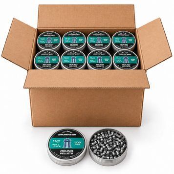 Коробка куль SnowPeak Round Pellets 0,67 г. 50 упаковок по 500 шт SnBox0.67.500.50 фото