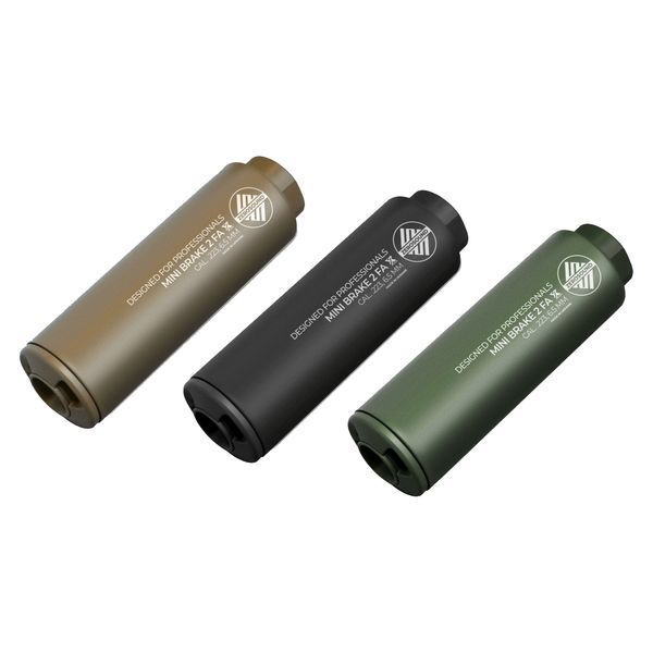 Саундмодератор Zerosound TITAN MINI BRAKE II Full Auto кал. 223 Rem в комплекте с ДТК резьба 14х1 левая Olive 1010406 фото
