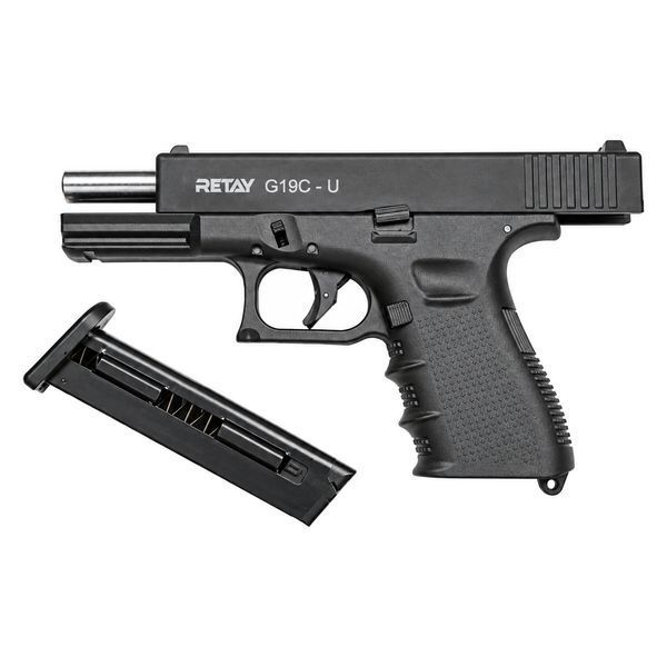 Пістолет стартовий Retay G 19C кал. 9 мм чорний 1195.04.20 фото